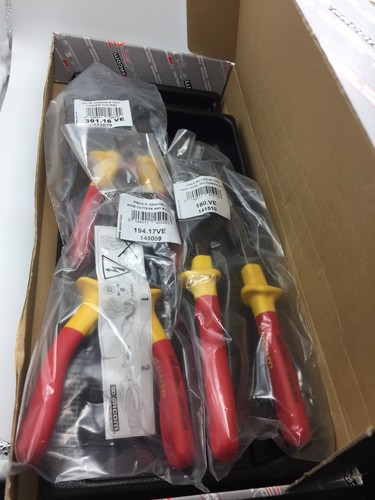 FACOM 3PC 1000V Electrical Plier Module VE High Voltage Insulated Tools & Tray