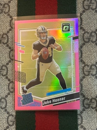 2023 Optic Jake Haener Rated Rookie Card, #277 PINK HOLO