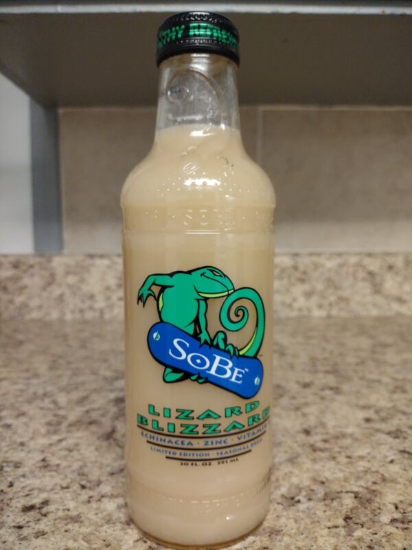 Vintage Bottle: SOBE Lizard Blizzard | 20 oz. sealed - unopened
