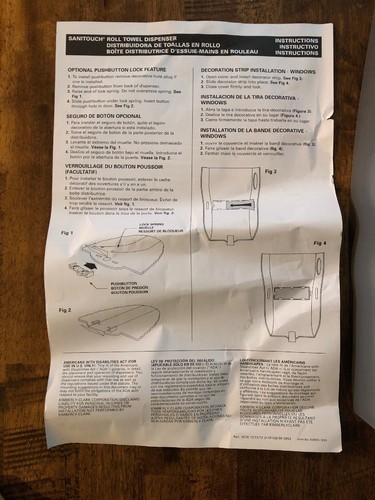 Kimberly-Clark SANITOUCH* Hard Roll Towel Touchless Dispenser