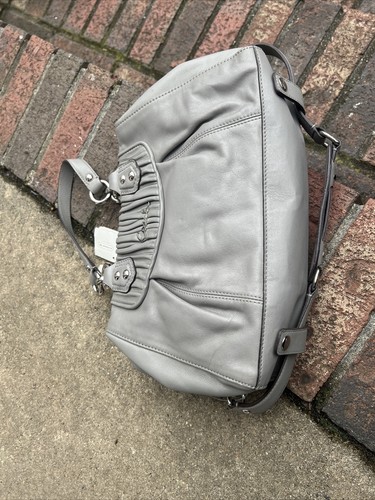 COACH SATCHEL F19452 NWT Ash Grey Silver RETAIL $398.00 New