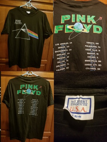 ミュージシャン 1987 Pink Floyd Promotional Baseball T Rare - Vintage 1987 Pink Floyd Momentary Lapse of Reason