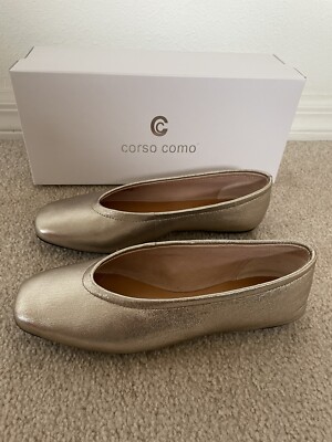 Corso Como Glamazon Metallic Flats, 5.5
