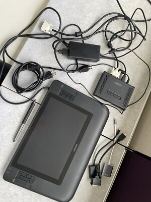 Wacom DTZ-1200W Cintiq Display Graphic Drawing Tablet w/ Stand, Converter & Pen