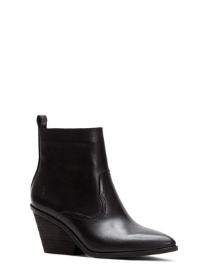 

Черные женские кожаные ботильоны FRYE Western 2.5 Demi Wedge Amado с острым носком 6,5 м, Черный, 3470364-DLK