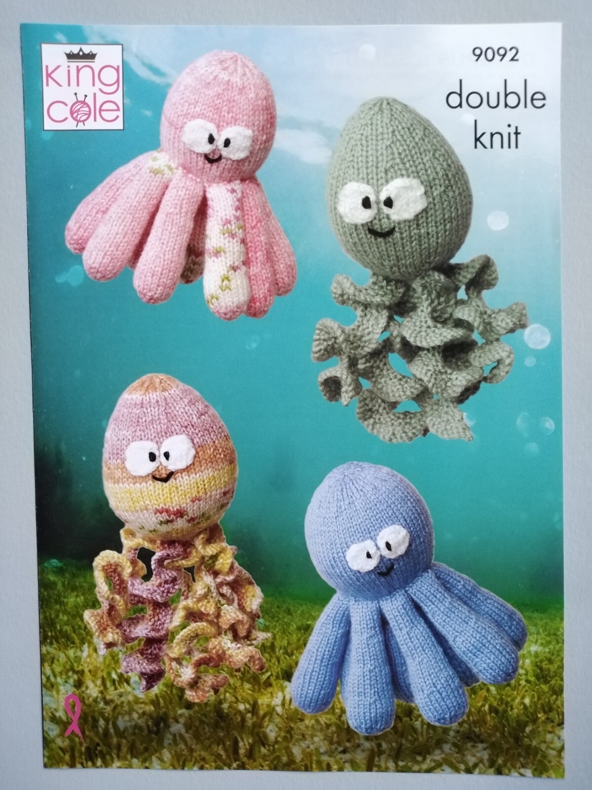 King Cole Novelty Toy Octopus & Squid Knitting Pattern 9092 - Double Knit King Cole Novelty Toy Octopus & Squid Knitting Pattern 9092 - Double Knit