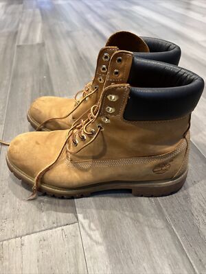 Timberland Work Boots Tan Leather PRIMALOFT 400 Gram Size 10.5 M 