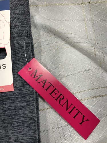 NWT Women's First Kick Maternity Gray Fleece Lined Cozy Leggings One Size Gray
