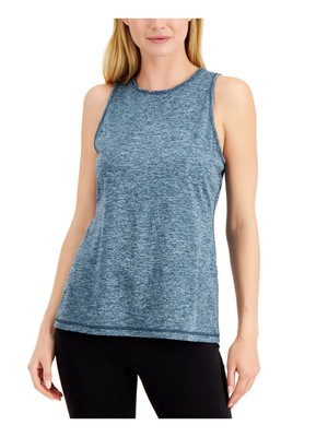 

ID ESSENTIALS Женская синяя майка без рукавов с круглым вырезом Active Wear Top Размер, Синий