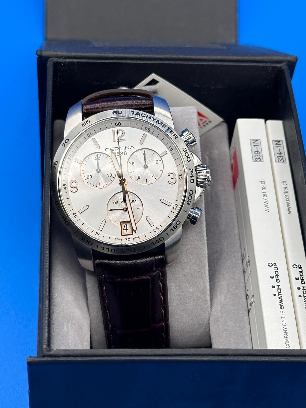 Certina Quartz DS Podium 100M Men s 40mm Chronograph Watch ref. C001417A eBay