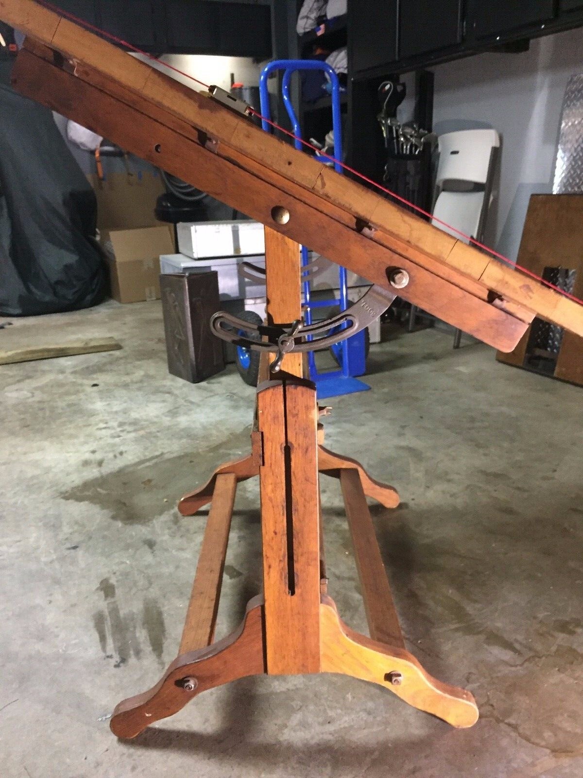 Fredric Post, Co. Norwood Drafting Table Model No. 2276. Early 1900's.