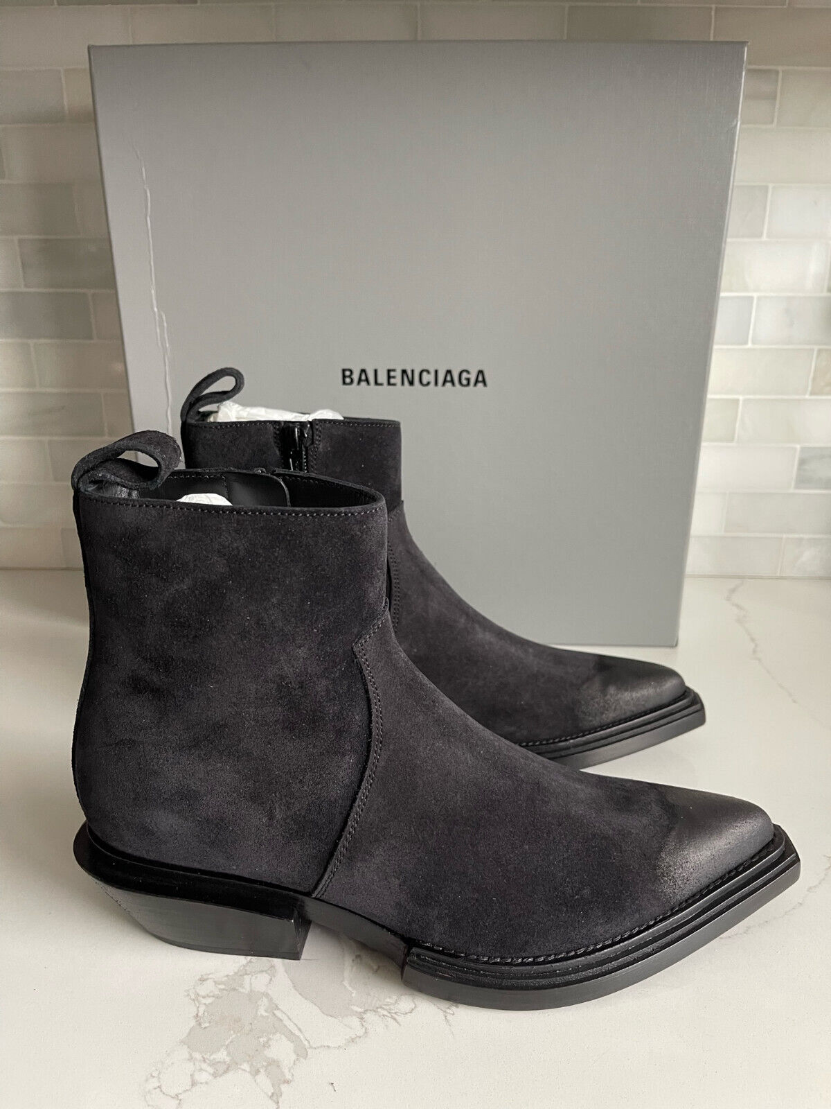 BNIB Balenciaga santiag booties black EU size 37 / US size 7