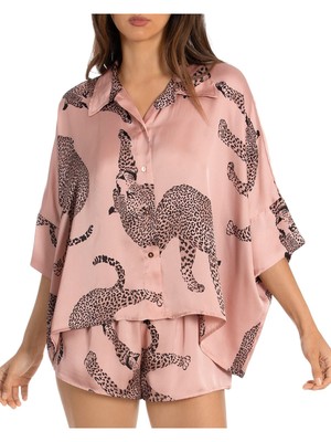 

MIDNIGHT BAKERY Intimates Розовые шорты для сна, Розовый