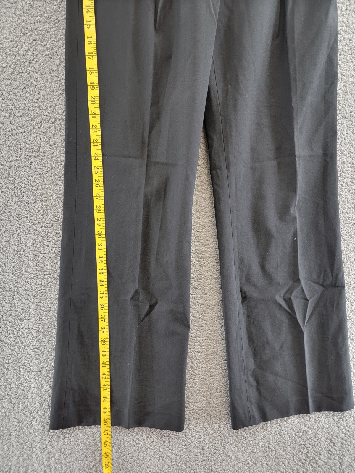 Veronica Beard Ollie Wool Blend Wide Leg Pants Women's 10 Black Solid High Rise~ - Picture 9 of 18