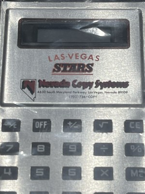 LAS VEGAS STARS calculator. AAA Baseball. NEW In Box. Souvenir. Vintage 1980s