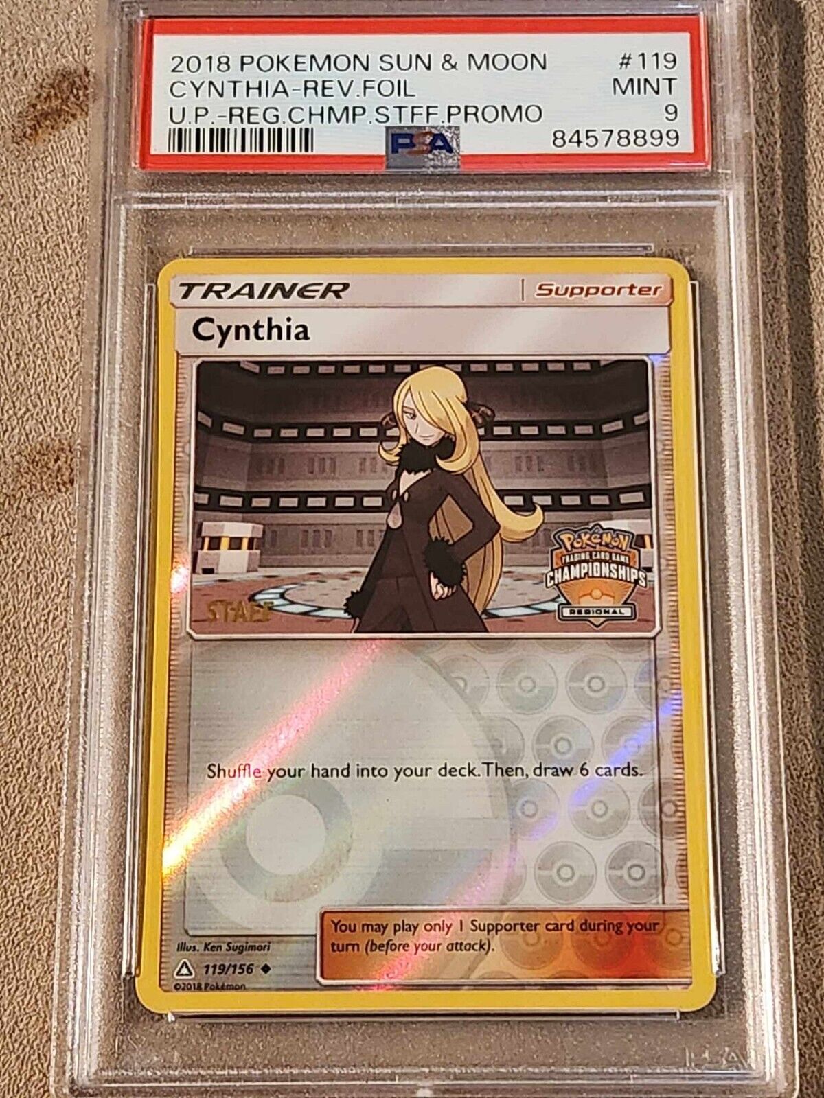 2018 Pokemon SM Cynthia Rev. Foil Regional Championships