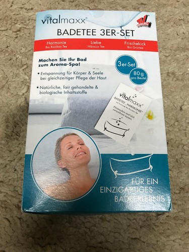 vitalmaxx Badetee 3er-Set NEU Harmonie Liebe Frischekick