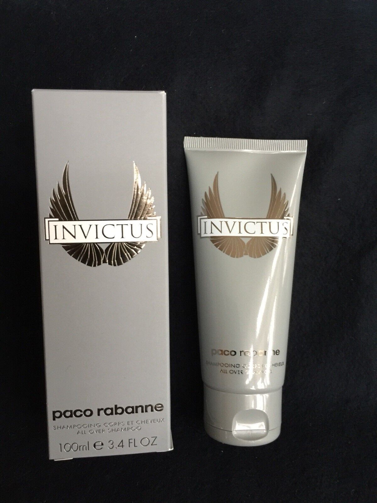 INVICTUS By PACO RABANNE All Over Shampoo 3.4oz / 100ml NEW