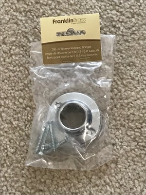 Franklin Brass 5' Shower Rod  Flanges  Only (BRAND NEW!!!)