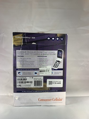 consumer cellular doro phoneeasy 626