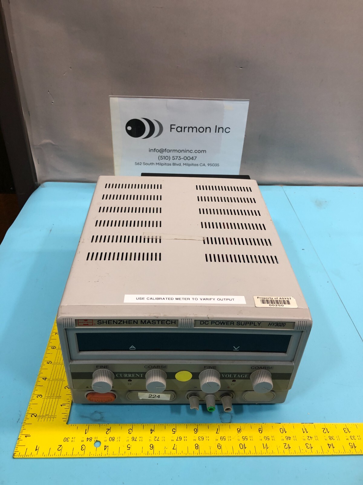 Shenzhen Mastech HY3020 DC Power Supply, 188538