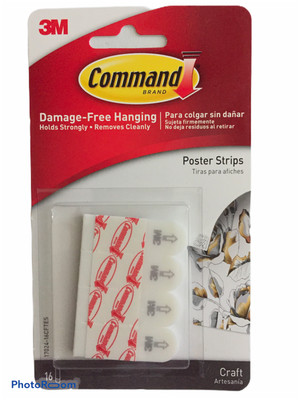 3M Command Poster Strips Damage Free Hanging 16 Poster Strips