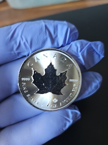 1oz 2016 Canadian Maple Leaf 5ドル 銀貨 2016 Silver $8 Silver Canadian Maple Leaf 1.5 oz BU NGC