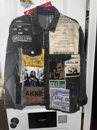 【Anyone more】Ita vintage denim denim jacket Total energies Oil Company vintage 90s denim work Uniform