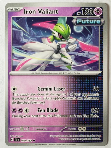Iron Valiant 079/162 NM / M - Temporal Forces Pokemon Card