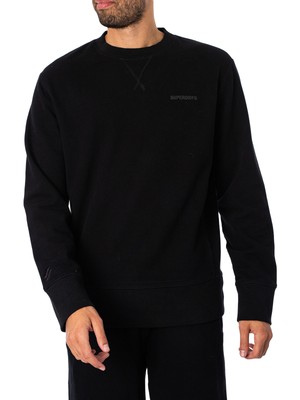 

Мужская толстовка Code Essential Overdyed Superdry, черная, Черный