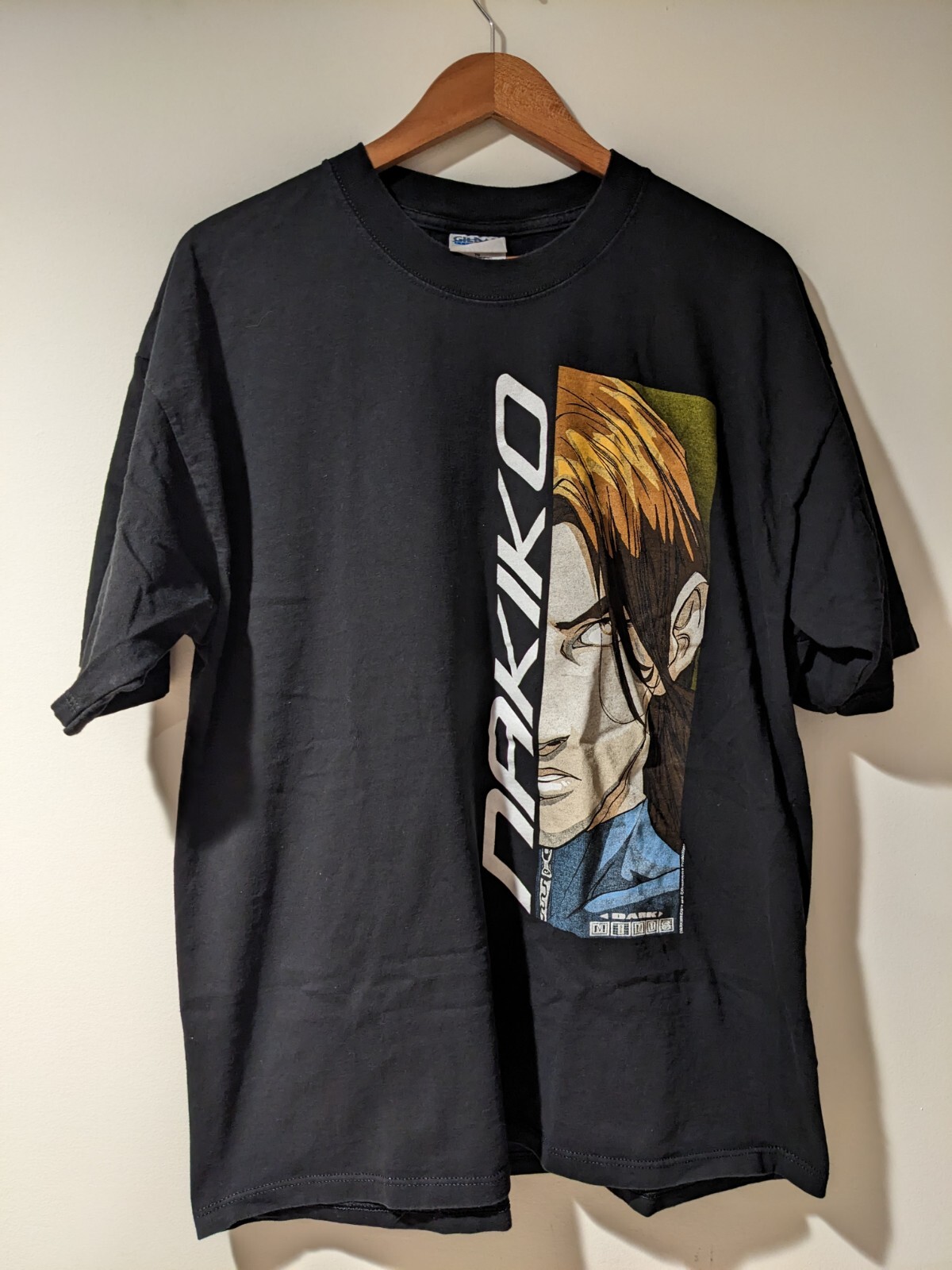 Vintage 90s Dark Minds Akane Nakiko Anime Black X-Large T