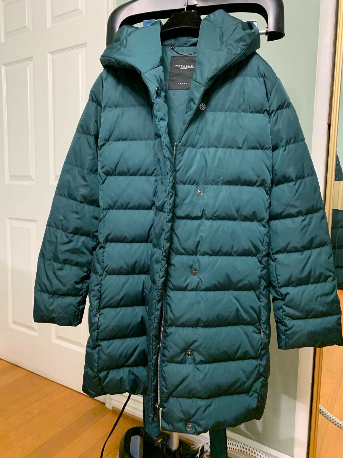 卸売 WEEKEND MaxMara Green NWT, 10, Size Coat, Puffer Down Urban ジャケット・アウター