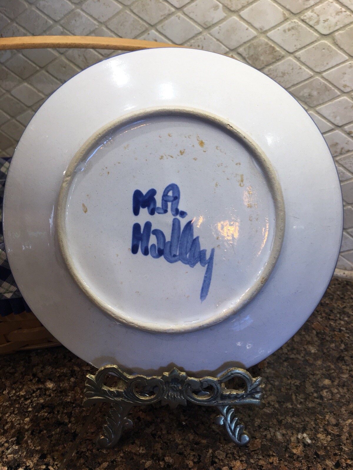 Six M.A. Hadley Pottery 7 5/8