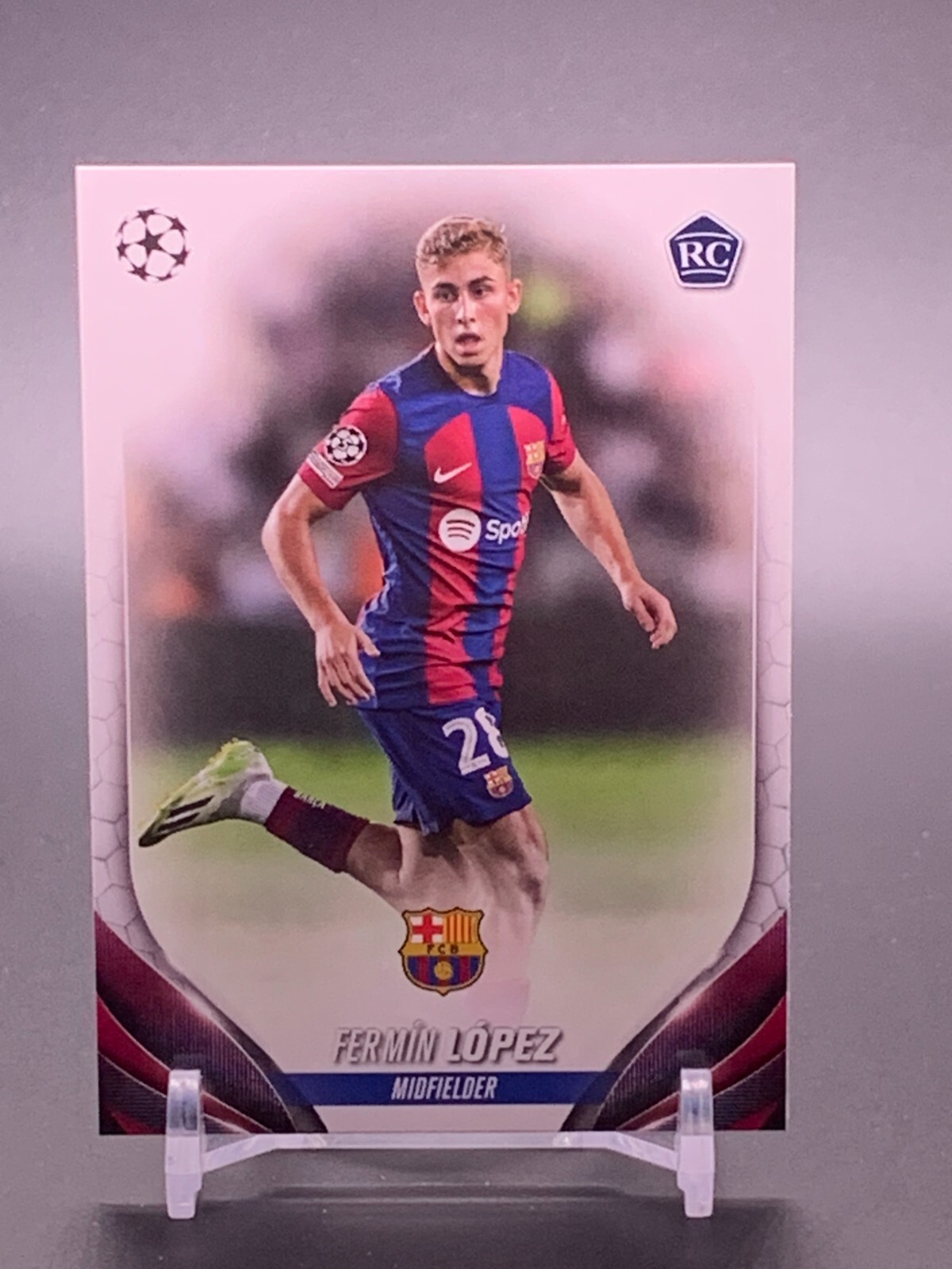 FERMIN LOPEZ * PSA 9 * 2023-24 TOPPS NOW UCL ROOKIE CARD