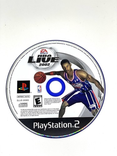 NBA LIVE 2002 PlayStation 2 PS2 Video Game Disc Only Tested