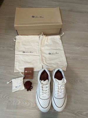 Loro piana Play Sneakers Calf White 36.5 Women Brand new