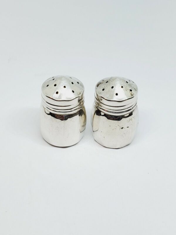 Vintage Lord Silver Inc Sterling Silver Mini Salt and Pepper Shakers (9)