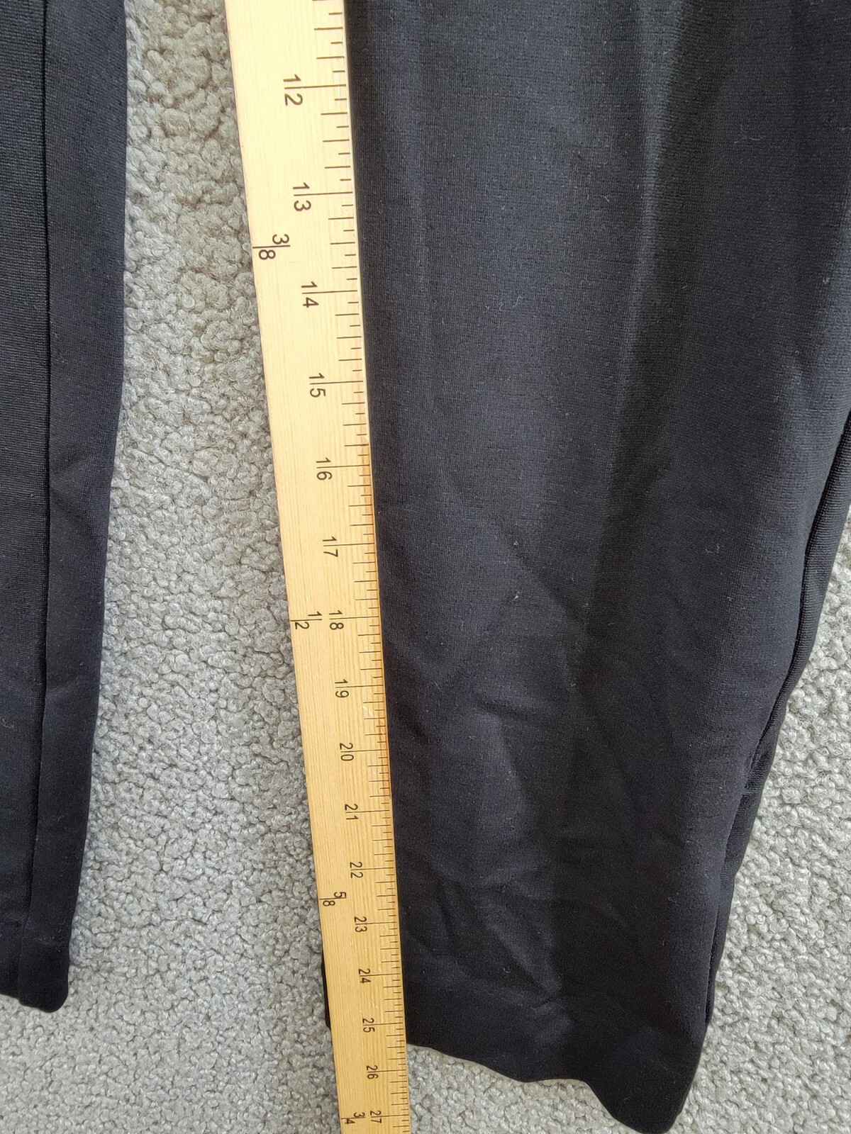 Lauren Ralph Lauren Ponte Straight Leg Ankle Pants Women's XS Black Zip Hook&Bar - Picture 7 of 18