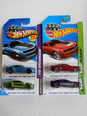  2013 CHEVY CAMARO SPECIAL EDITION Lot of 4 HOT WHEELS 1/64 TH FREE SHIPPING 