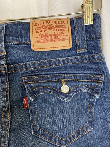 Levis Trouser Flare Flap Poackets Maternity Jeans Womans Sz. 4