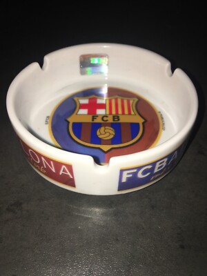   FCB Barcelone Cendrier Rond. drehaschenbecher Ashtrail Foot