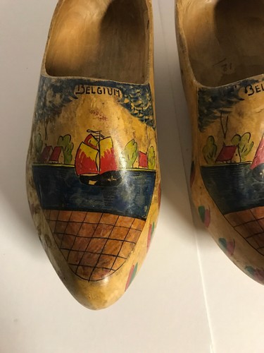 Belgium Wooden Clogs Size 12 Vintage