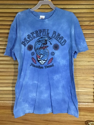 Grateful Dead Mens Size XS Blue Paradise Bound Crew Neck T
