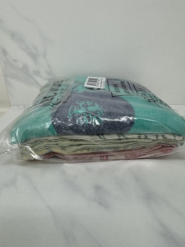 Set Of 4 Jacquard Vegetable-Themed Tea Towels Sea Me At Home. Absorbent Cotton