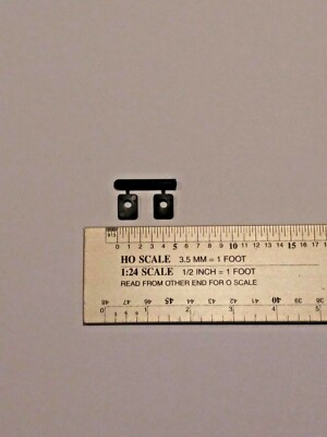 Athearn 11715 - Plastic Coupler Cover fits C44-9W HO Locomotive - Quantity 2
