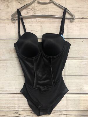 Maidenform Easy Up Tummy Control Strapless Shapewear Convertible  Black 40C