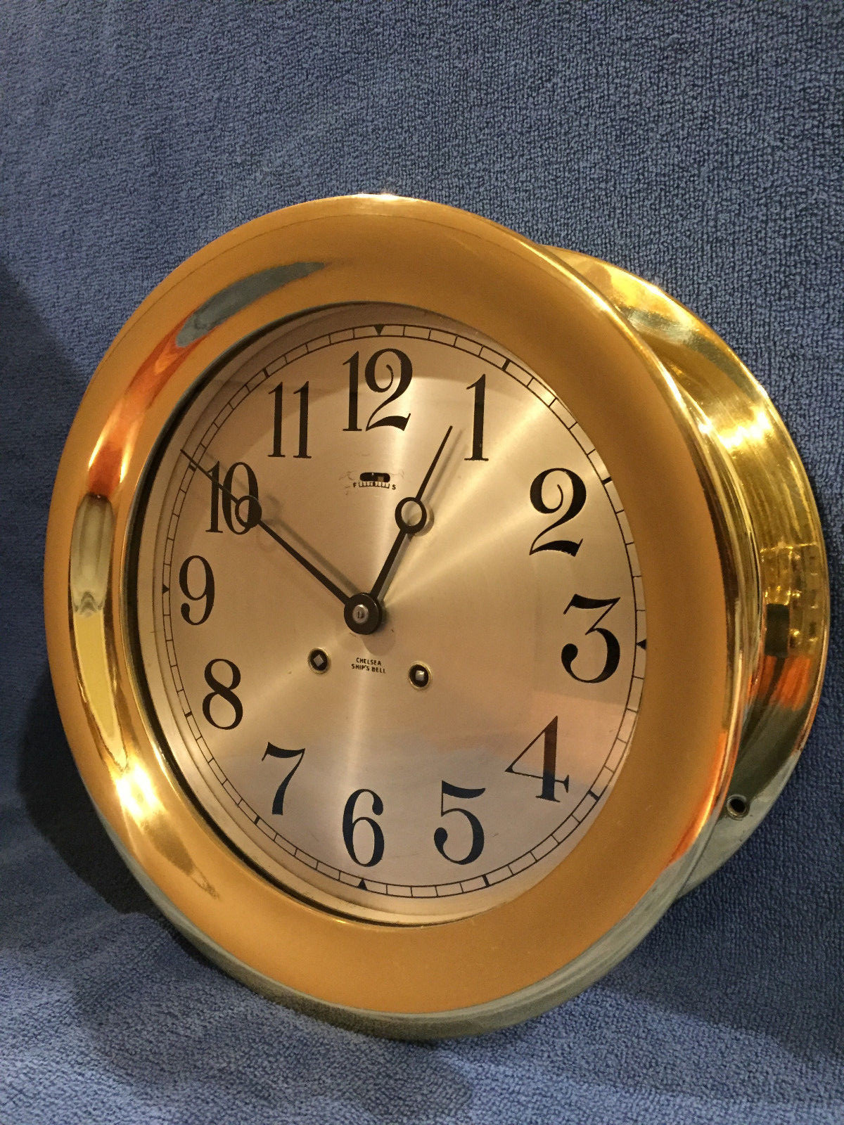 **Fully Restored** LARGE Chelsea Ships Bell Clock