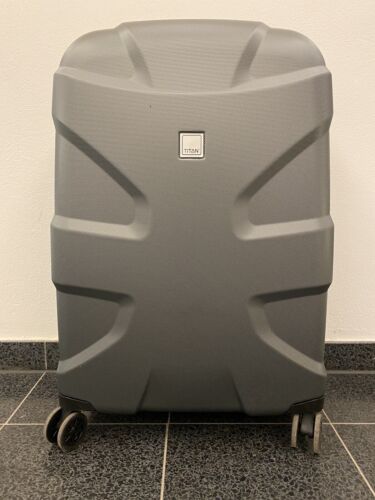 TITAN X2 4W Trolley M+ 90L 71cm 3,5kg Koffer Gunmetal Shark Grau Neu 825407