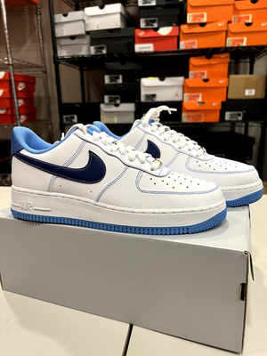 Air force 1 white clearance university blue
