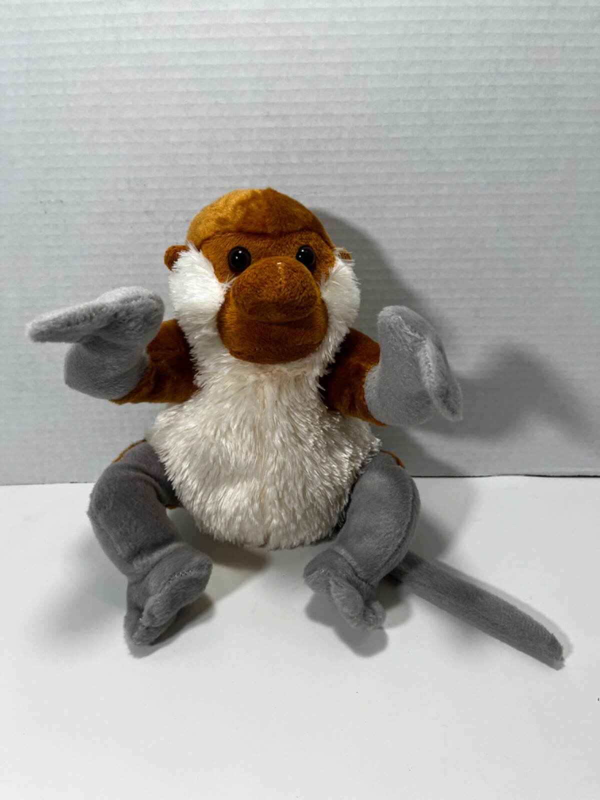 KARYANEKA Malaysia Proboscis Monkey Souvenir Plush Soft Stuffed Animal Toy 9”